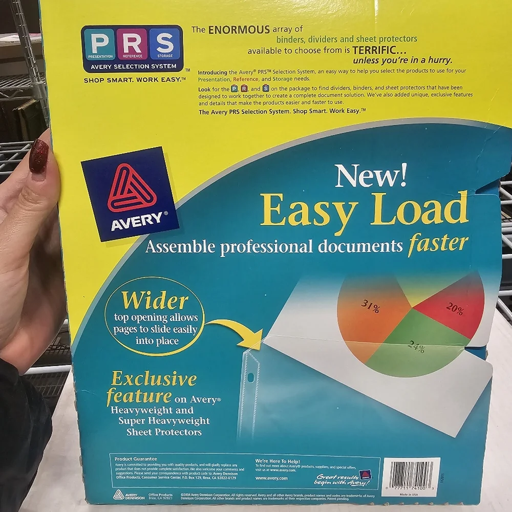 Avery Diamond Clear Presentation Sheet Protectors